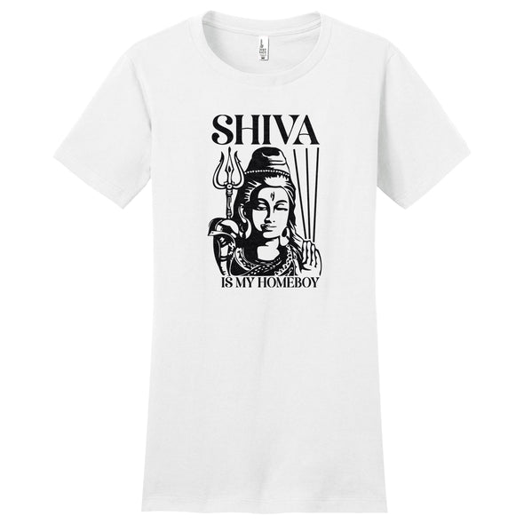 Luke Storey | Shiva Black Print Women's Fitted Tee