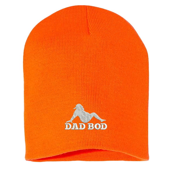 Jarah 30 | Dad Bod Silhouette White Beanie